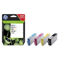 HP 364 (N9J73AE) multipack noir/cyan/magenta/jaune (d'origine) N9J73AE 044520