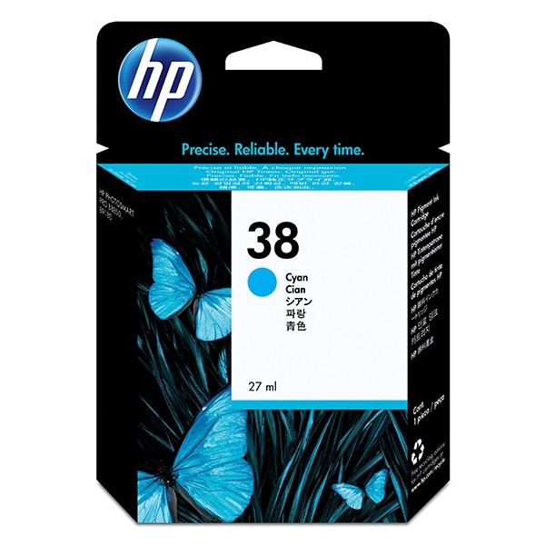 HP 38 (C9415A) cartouche d'encre cyan (d'origine) C9415A 030466 - 1