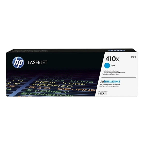 HP 410X (CF411X) toner haute capacité (d'origine) - cyan CF411X 054890 - 1