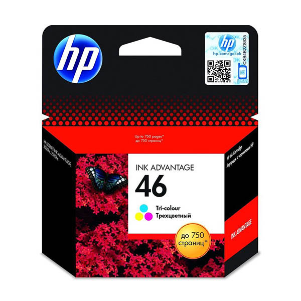 HP 46 (CZ638AE) cartouche d'encre (d'origine) - couleur 055148 - 1