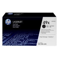 HP 49XD (Q5949XD) pack double toner haute capacité (d'origine) - noir Q5949XD 054076