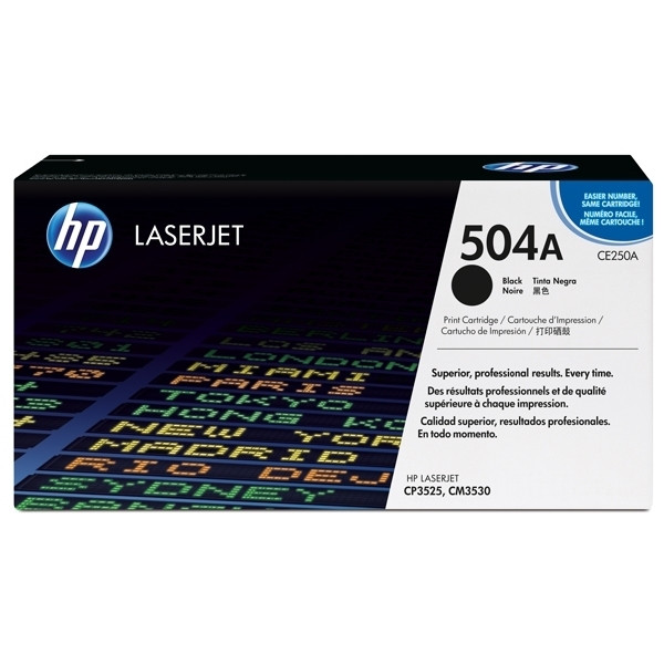 HP 504A (CE250A) toner (d'origine) - noir CE250A 039830 - 1