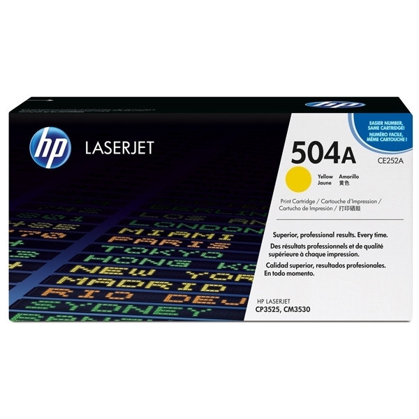 HP 504A (CE252A de) toner (d'origine) - jaune CE252A 039836 - 1