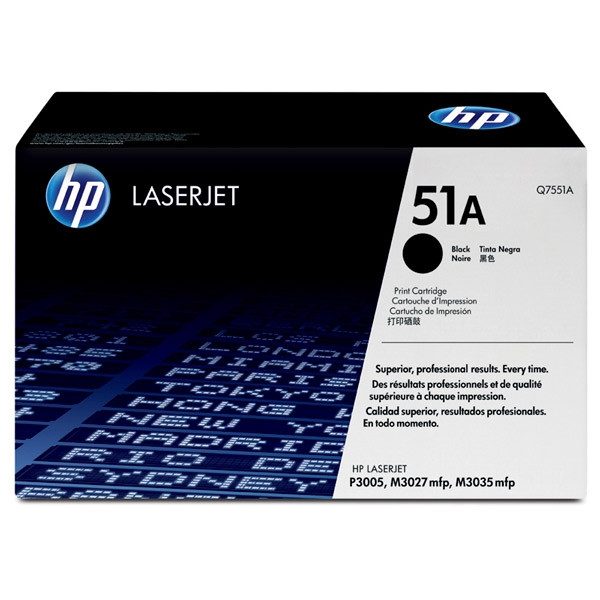 HP 51A (Q7551A) toner (d'origine) - noir Q7551A 039720 - 1