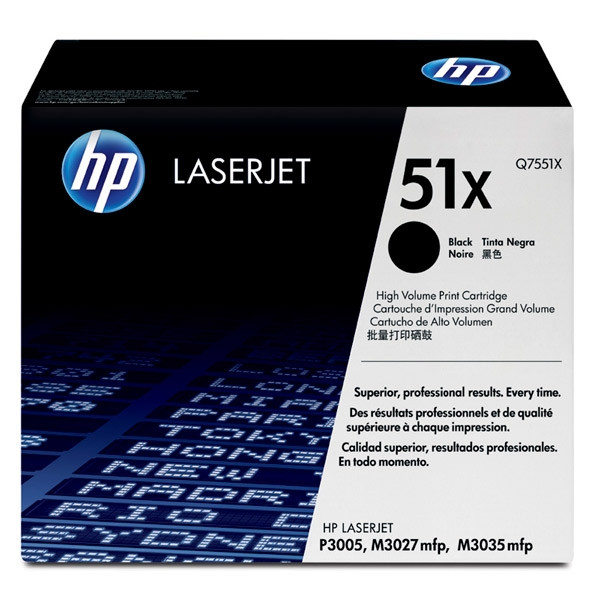 HP 51X (Q7551X) toner haute capacité (d'origine) - noir Q7551X 039725 - 1