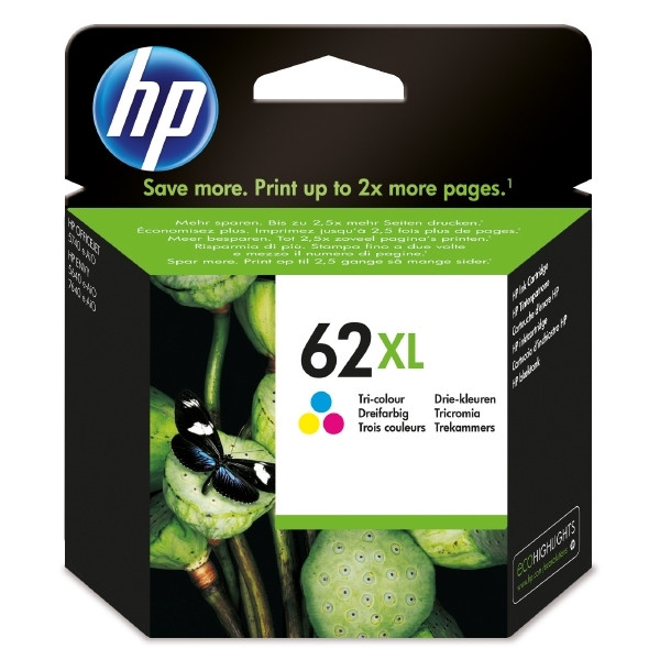 HP 62XL (C2P07AE) cartouche d'encre couleur haute capacité (d'origine) C2P07AE 044414 - 1