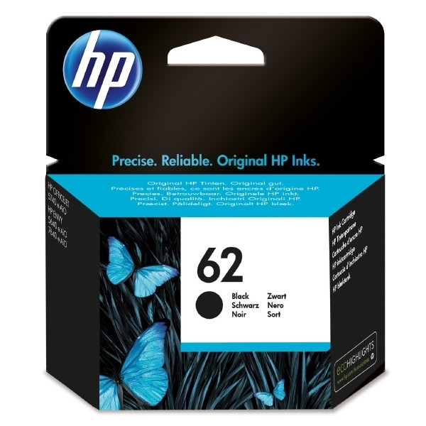 HP 62 (C2P04AE) cartouche d'encre (d'origine) - noir C2P04AE 044408 - 1