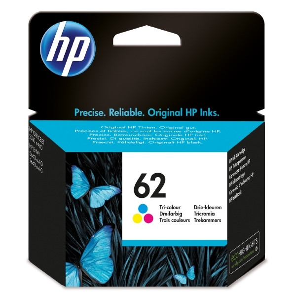 HP 62 (C2P06AE) cartouche d'encre couleur (d'origine) C2P06AE 044412 - 1