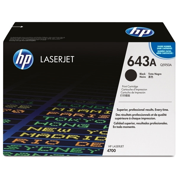 HP 643A (Q5950A) toner (d'origine) - noir Q5950A 039615 - 1