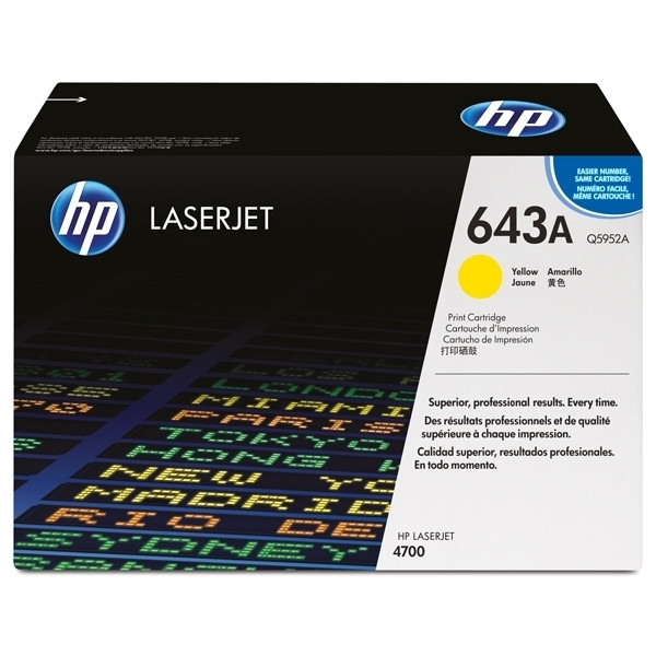 HP 643A (Q5952A de) toner (d'origine) - jaune Q5952A 039625 - 1