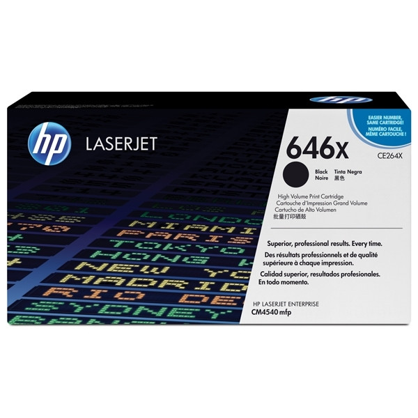 HP 646X (CE264X) toner haute capacité (d'origine) - noir CE264X 039954 - 1