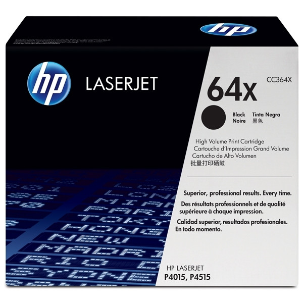 HP 64X (CC364X) toner haute capacité (d'origine) - noir CC364X 039814 - 1