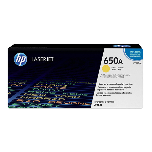 HP 650A (CE272A) toner (d'origine) - jaune CE272A 039966 - 1