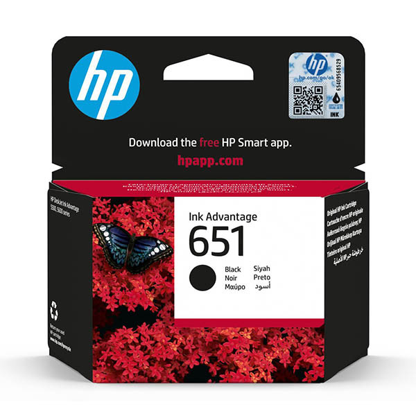 HP 651 (C2P10AE) cartouche d'encre (d'origine) - noir 044550 - 1