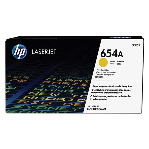 HP 654A (CF332A) toner (d'origine) - jaune CF332A 054796 - 1