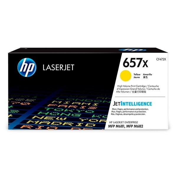 HP 657X (CF472X) toner haute capacité (d'origine) - jaune CF472X 055178 - 1