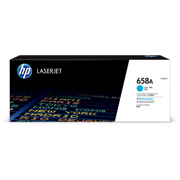 HP 658A (W2001A) toner (d'origine) - cyan W2001A 055402 - 1