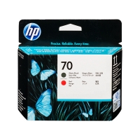 HP 70 (C9409A) tête d'impression noir mat et rouge (d'origine) C9409A 030486