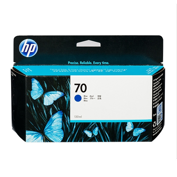 HP 70 (C9458A de) cartouche d'encre (d'origine) - bleu C9458A 030844 - 1
