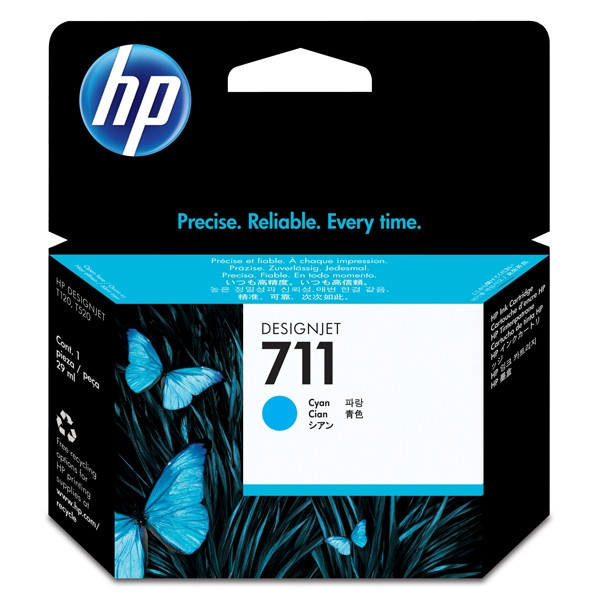 HP 711 (CZ130A) cartouche d'encre (d'origine) - cyan CZ130A 044196 - 1