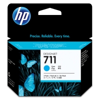 HP 711 (CZ134A) multipack 3 cartouches (d'origine) - cyan CZ134A 044204