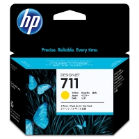 HP 711 (CZ136A) multipack 3 cartouches (d'origine) - jaune CZ136A 044208