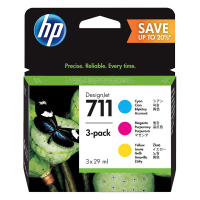 HP 711 (P2V32A) multipack (d'origine) - cyan/magenta/jaune P2V32A 055298