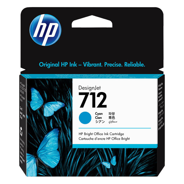 HP 712 (3ED67A) cartouche d'encre (d'origine) - cyan 3ED67A 093108 - 1