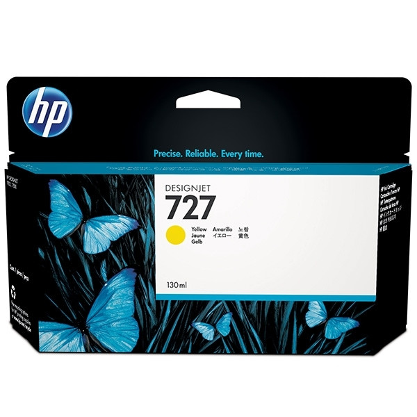 HP 727 (B3P21A) cartouche d'encre haute capacité (d'origine) - jaune B3P21A 044294 - 1