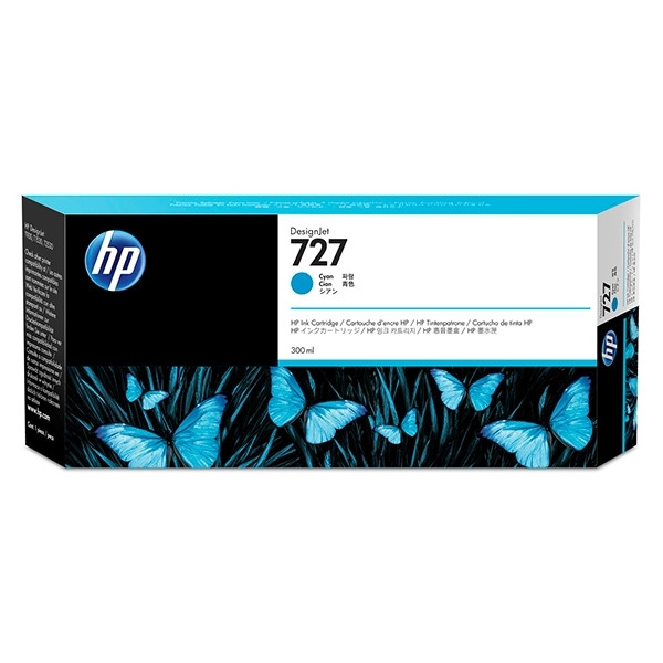 HP 727 (F9J76A) cartouche d'encre extra haute capacité (d'origine) - cyan F9J76A 044508 - 1