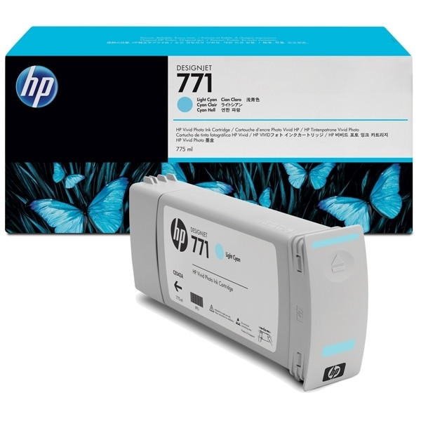 HP 771 (CE042A) cartouche d'encre - cyan clair (d'origine) CE042A 044088 - 1
