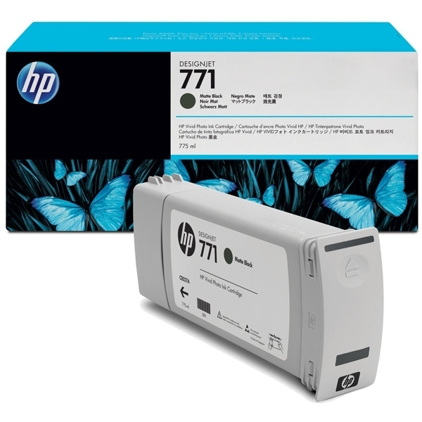 HP 771 HP (CE037A) cartouche d'encre - noir mat (d'origine) CE037A 044078 - 1