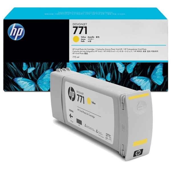 HP 771 HP (CE040A) cartouche d'encre - jaune (d'origine) CE040A 044084 - 1