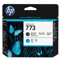 HP 773C (C1Q20A) tête d'impression noir mat et cyan (d'origine) C1Q20A 044368