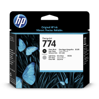HP 774 (P2W00A) tête d'impression photo noir et gris clair (d'origine) P2W00A 055360