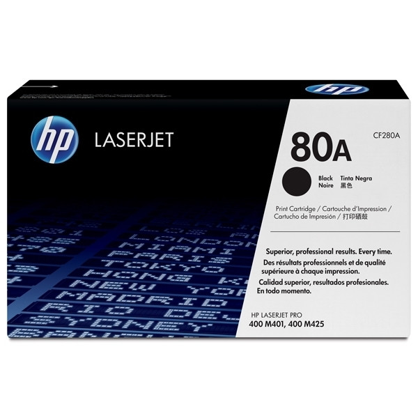 HP 80A (CF280A) toner (d'origine) - noir CF280A 054112 - 1