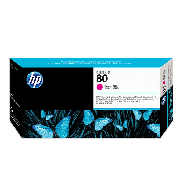 HP 80 (C4822A) tête d'impression magenta et nettoyant pour tête d'impression (d'origine) C4822A 031190 - 1