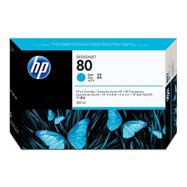 HP 80 (C4846A) cartouche d'encre cyan haute capacité (d'origine) C4846A 031145 - 1