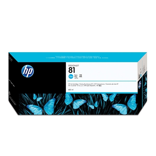 HP 81 (C4931A) cartouche d'encre cyan (d'origine) C4931A 031450 - 1