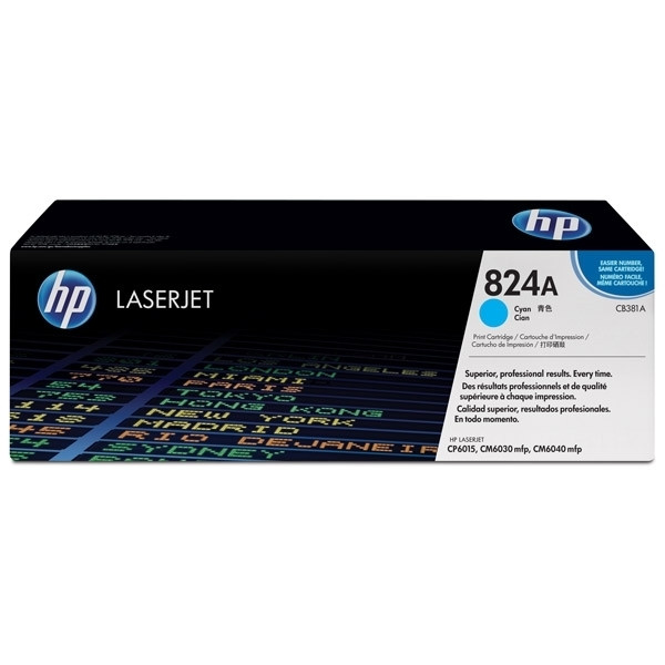 HP 824A (CB381A) toner (d'origine) - cyan CB381A 039790 - 1