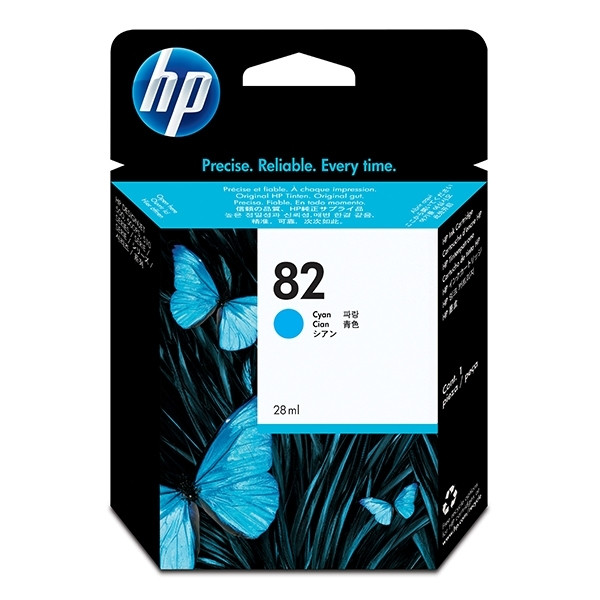 HP 82 (C4911A) cartouche d'encre (d'origine) - cyan C4911A 031000 - 1