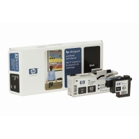 HP 83 (C4960A) tête d'impression noire UV avec nettoyant pour tête d'impression (d'origine) C4960A 031620