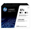 HP 87X (CF287XD) haute capacité duopack (d'origine) - noir 054269 - 1