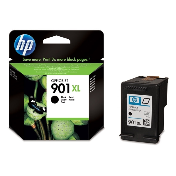 HP 901XL (CC654AE) cartouche d'encre haute capacité (d'origine) - noir CC654AE 031860 - 1