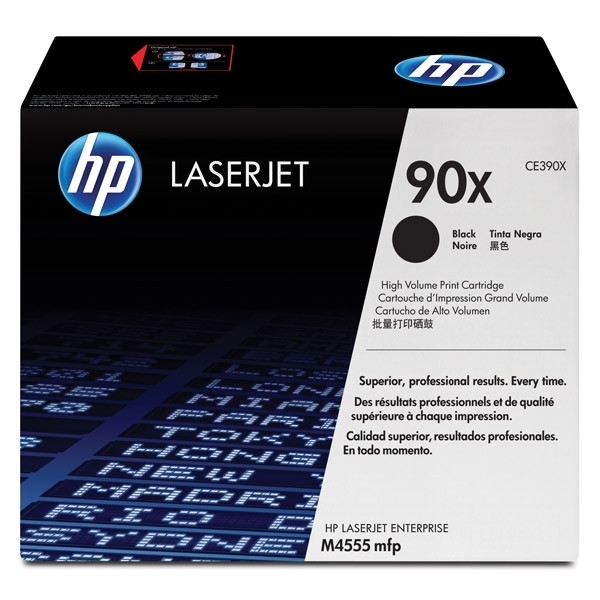 HP 90X (CE390X) toner haute capacité (d'origine) - noir CE390X 054030 - 1