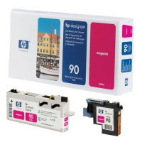 HP 90 (C5056A) tête d'impression et nettoyeur de tête d'impression magenta (d'origine) C5056A 030610