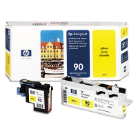HP 90 (C5057A) tête d'impression et nettoyeur de tête d'impression jaune (d'origine) C5057A 030615
