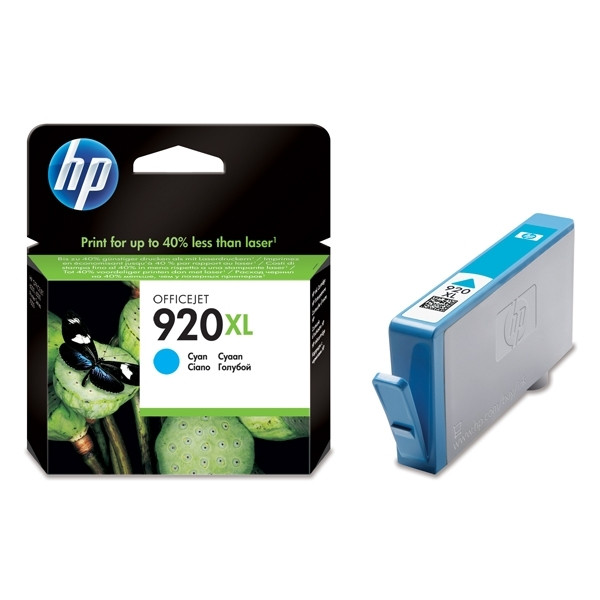 HP 920XL (CD972AE) cartouche d'encre haute capacité (d'origine) - cyan CD972AE 044018 - 1