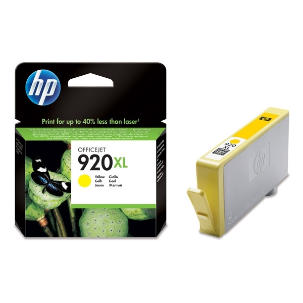 HP 920XL (CD974AE) cartouche d'encre haute capacité (d'origine) - jaune CD974AE 044022 - 1