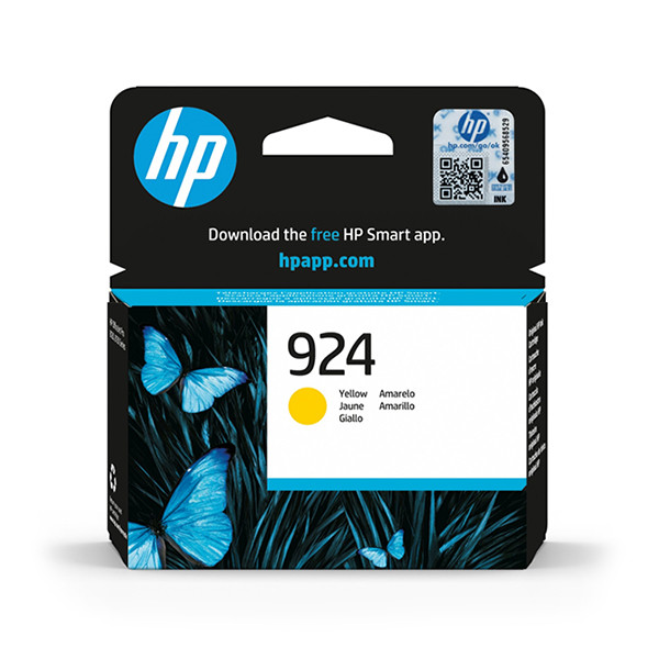 HP 924 (4K0U5NE) cartouche d'encre (d'origine) - jaune 4K0U5NE 030980 - 1